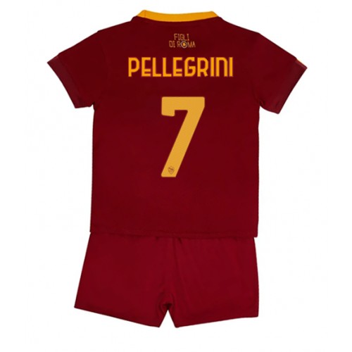 AS Roma Lorenzo Pellegrini #7 Hjemmedraktsett Barn 2022-23 Kortermet (+ Korte bukser) AS Roma Lorenzo Pellegrini #7 Hjemmedraktsett Barn 2022-23 Kortermet (+ Korte bukser)